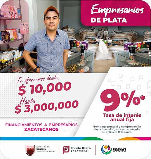 MANTIENE FONDO PLATA TASAS PREFERENCIALES PARA IMPULSAR NEGOCIOS Y EMPRENDIMIENTOS