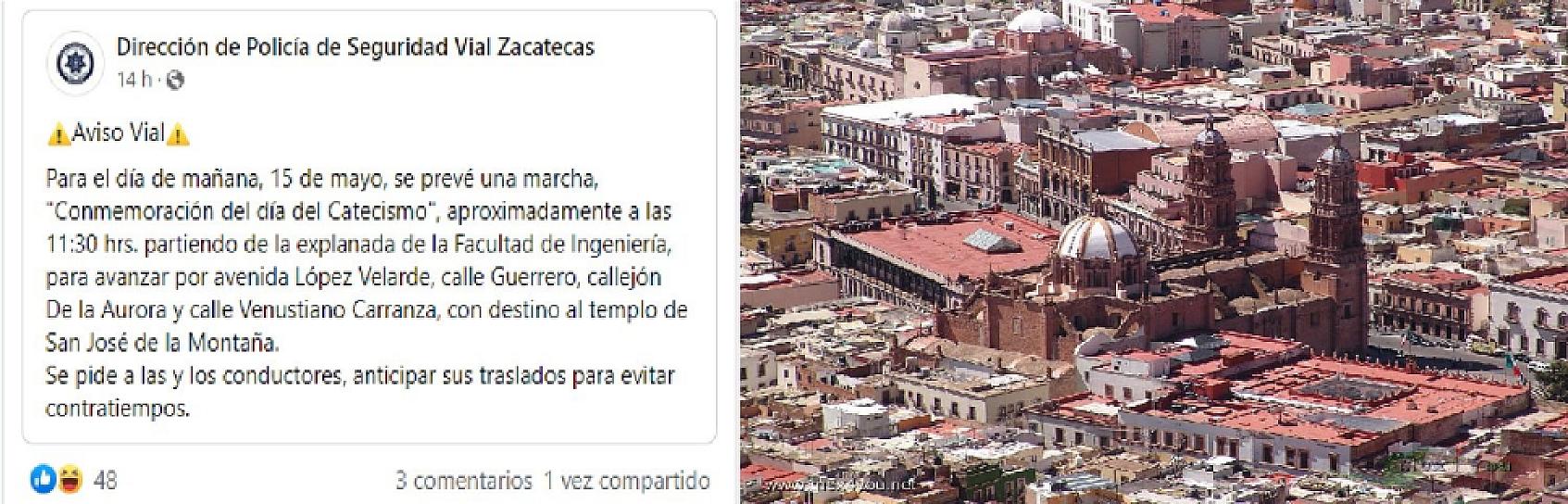  ANUNCIAN MARCHA POR EL DÍA DEL CATECISMO; TOMA VÍAS ALTERNAS 