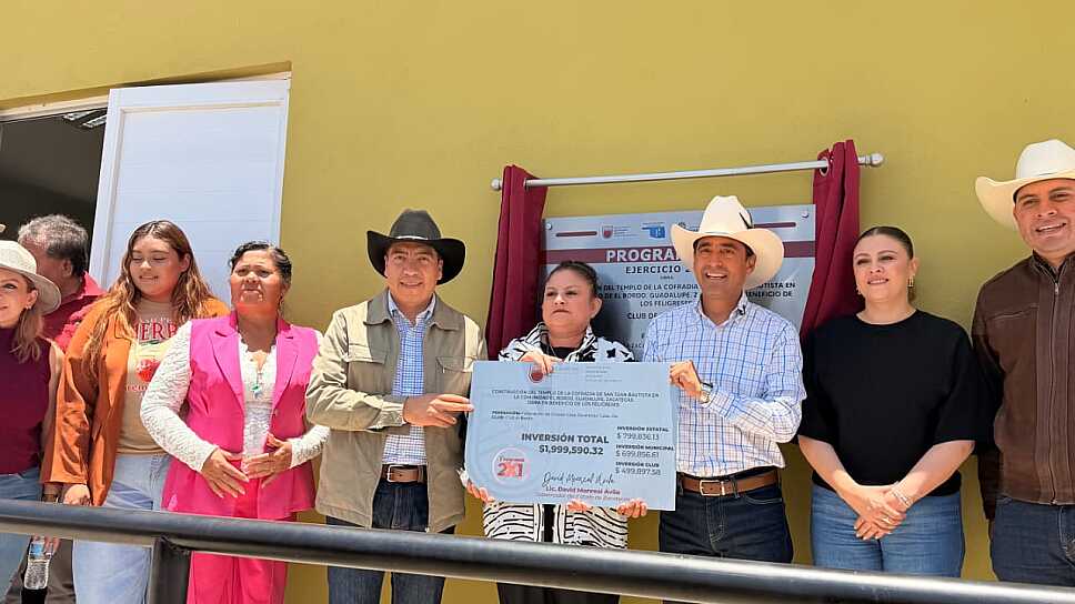 INAUGURAN SEZAMI Y MIGRANTES TEMPLO COMUNITARIO EN GUADALUPE