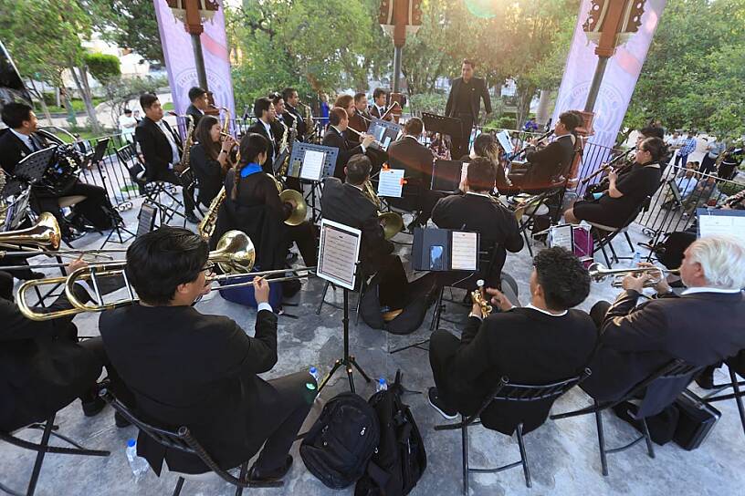 PRESENTA BANDA SINFÓNICA DE ZACATECAS CONCIERTO EN FESTIVAL DE JEREZ