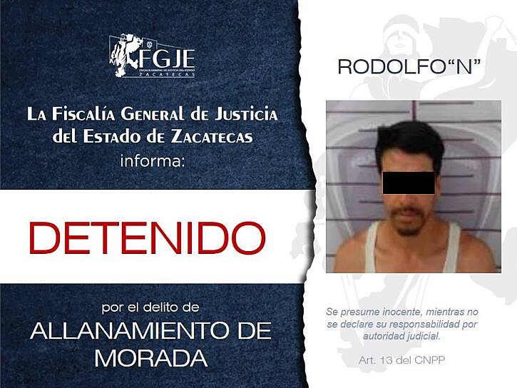 CAPTURAN A DOS CON ÓRDENES DE APREHENSIÓN VIGENTES EN FRESNILLO