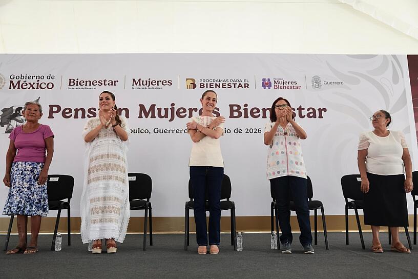 ENTREGA CLAUDIA SHEINBAUM PENSIÓN MUJERES BIENESTAR EN ACAPULCO