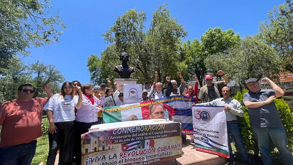 CONMEMORAN ANIVERSARIO DEL ASALTO AL MONCADA Y DEVELAN PLACA EN ZACATECAS