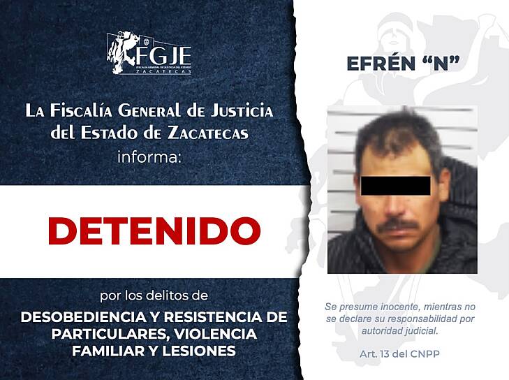CUMPLE FGJEZ CINCO ÓRDENES DE APREHENSIÓN EN DISTINTOS OPERATIVOS