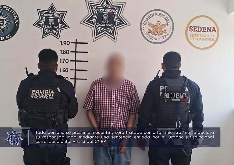 DETIENEN A HOMBRE TRAS PRESUNTA AGRESIÓN CONTRA MUJER EN ZACATECA