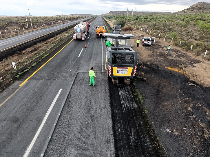 INICIA SICT SEGUNDA ETAPA DE REENCARPETAMIENTO EN CARRETERA ZACATECAS-TORREÓN