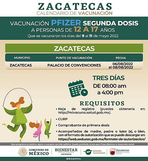ANUNCIAN SEGUNDA DOSIS ANTICOVID PARA ADOLESCENTES DE 12 A 17 AÑOS