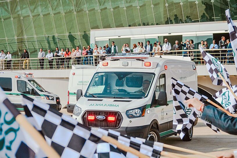 ENTREGAN 18 NUEVAS AMBULANCIAS AL IMSS ZACATECAS