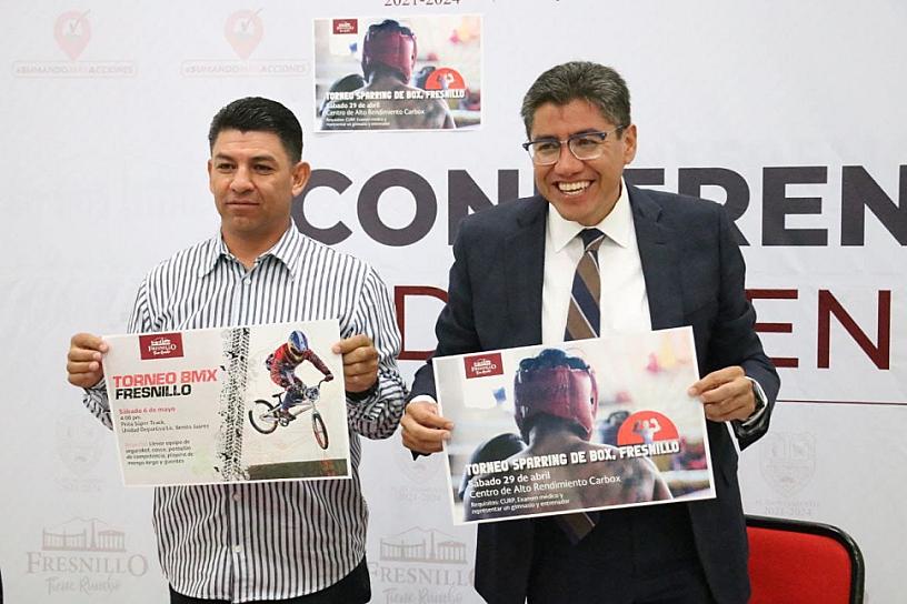 ANUNCIAN TORNEOS DE BOX Y BMX EN FRESNILLO