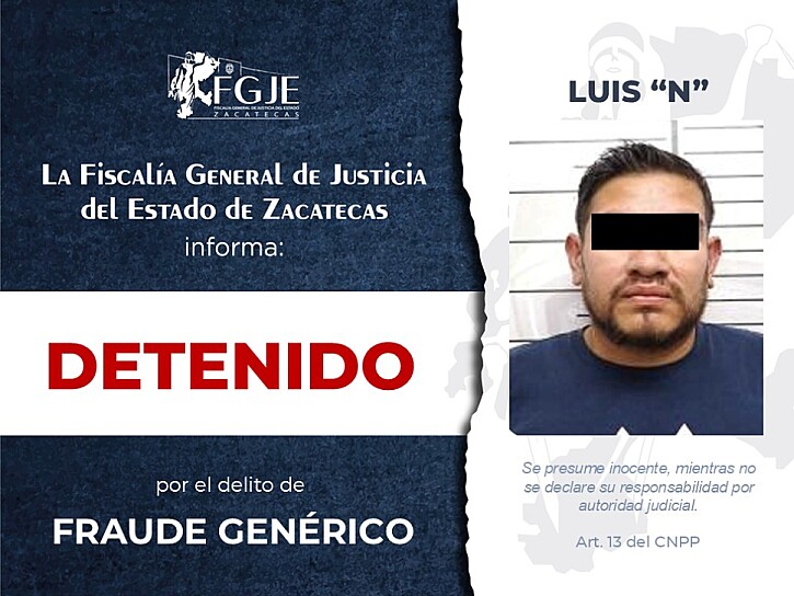 EJECUTA FGJEZ CUATRO ÓRDENES DE APREHENSIÓN POR DISTINTOS DELITOS EN ZACATECAS