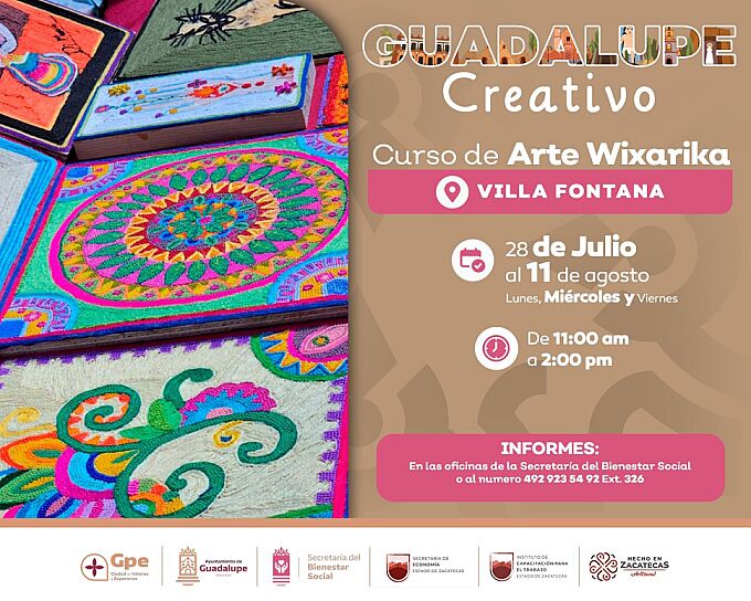 INVITAN A CURSOS DE VERANO ARTESANALES EN GUADALUPE