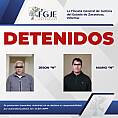 DETIENE FGJEZ A DOS PRESUNTOS DESPLAZADORES DE TARJETAS EN RÍO GRANDE