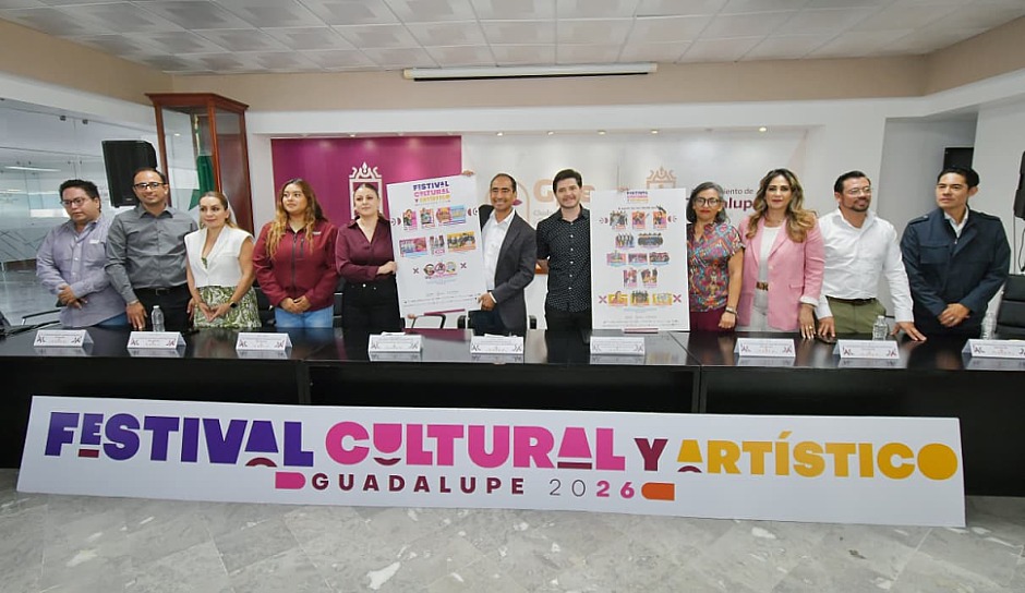 ANUNCIA GOBIERNO DE GUADALUPE ARTISTAS LOCALES PARA FESTIVAL CULTURAL 2026