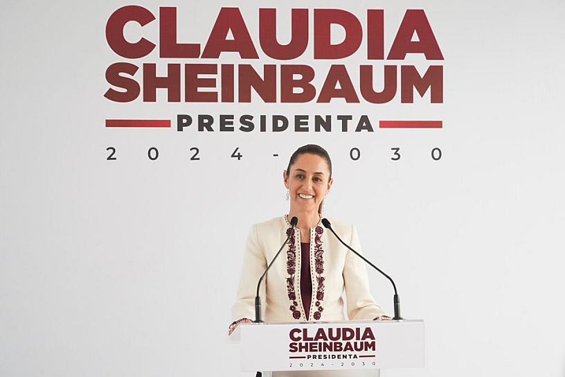 ANUNCIA SHEINBAUM AMPLIACIÓN DEL TREN MAYA Y DEL TREN INTEROCEÁNICO 