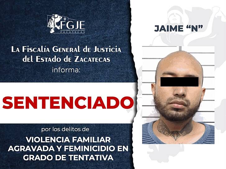 LO SENTENCIAN POR VIOLENCIA FAMILIAR AGRAVADA Y TENTATIVA DE FEMINICIDIO