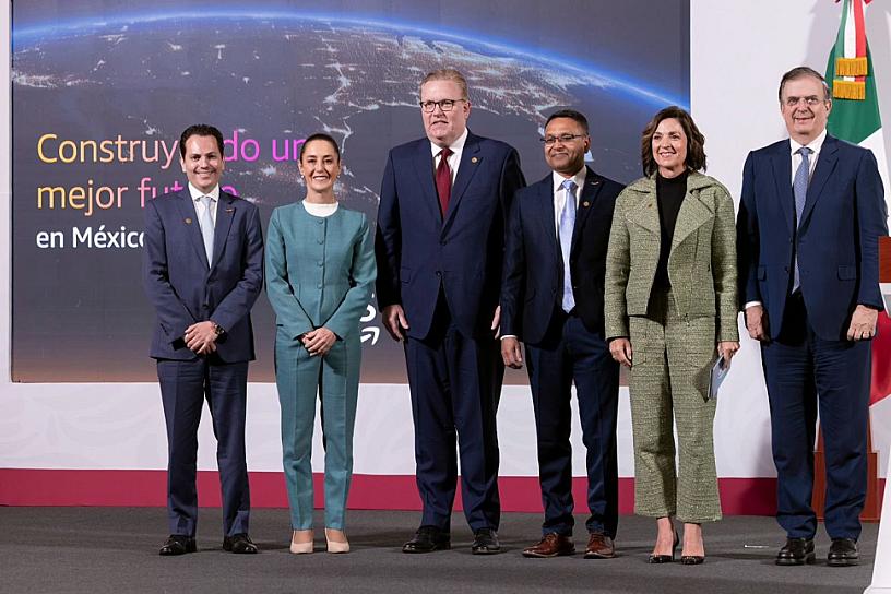 Anuncia Sheinbaum inversión de 5 mil mdd de Amazon