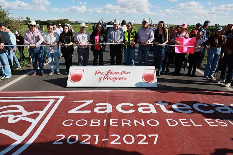 INAUGURA DMA REHABILITACIÓN DE CARRETERA CALERA–SANTIAGUILLO