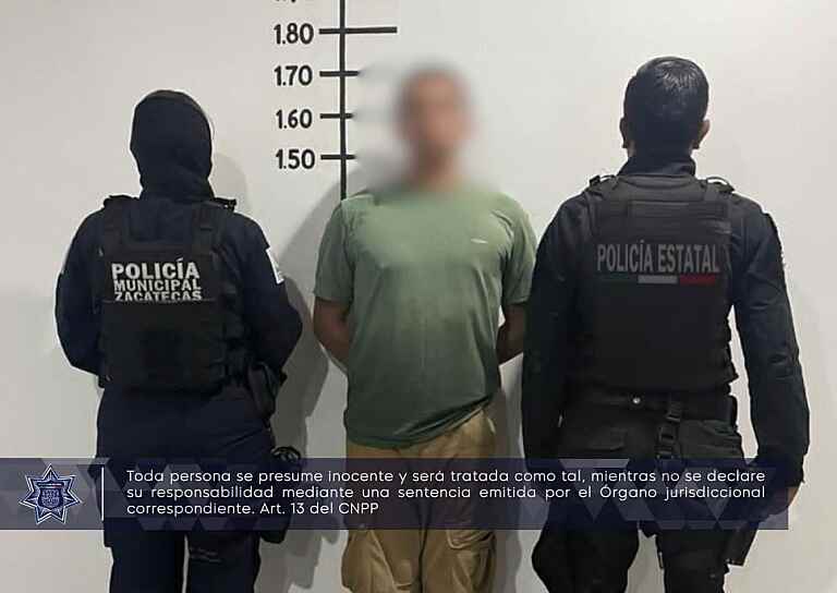 ASEGURAN A HOMBRE POR PRESUNTA VIOLENCIA FAMILIAR Y AMENAZAS
