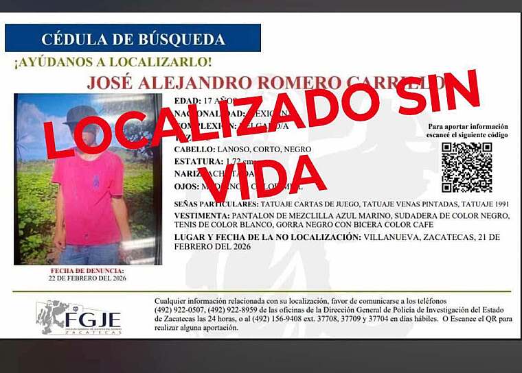 IDENTIFICAN RESTOS HALLADOS EN MALETA; ERAN DE ADOLESCENTE DESAPARECIDO 