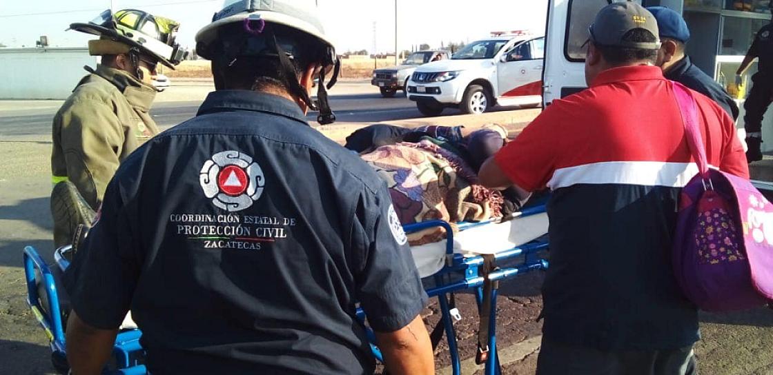 APARATOSO ACCIDENTE DEJA MUJER HERIDA EN LA CAPITAL 