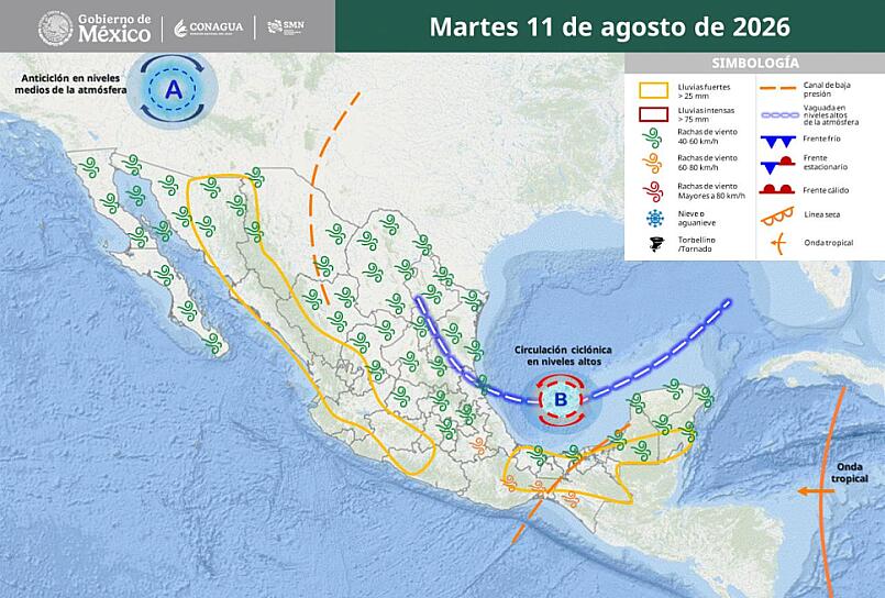 PREVÉ PROTECCIÓN CIVIL MÁS LLUVIAS Y CHUBASCOS DURANTE ESTA SEMANA