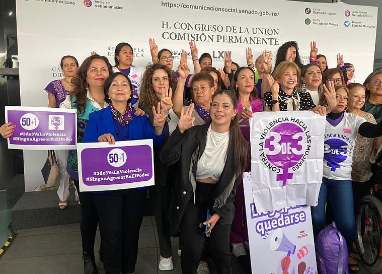 APLAUDE AMALIA GARCÍA APROBACIÓN DE LEY 3 DE 3 