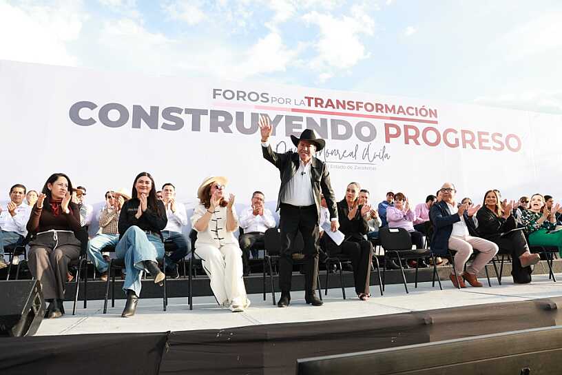 DESTACA DAVID MONREAL CRECIMIENTO ECONÓMICO Y OBRAS EN ZACATECAS