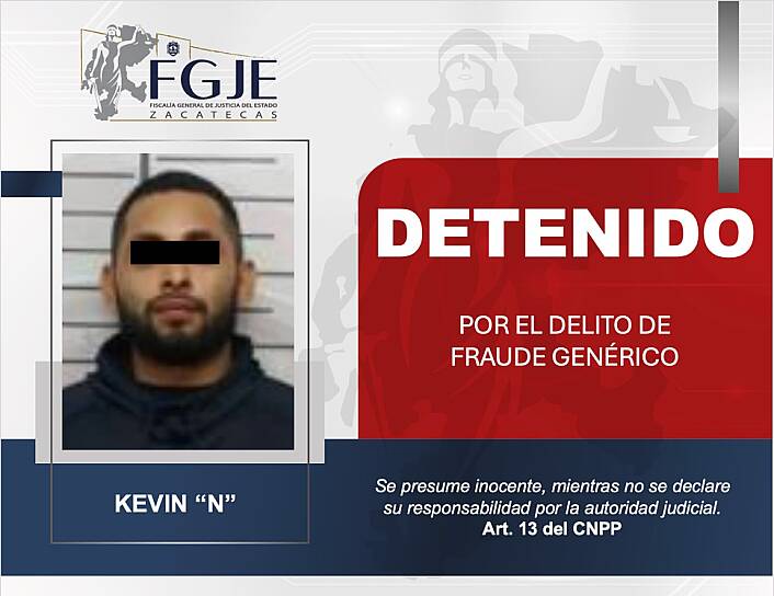 EJECUTA FGJEZ CUATRO APREHENSIONES POR DIVERSOS DELITOS EN 24 HORAS