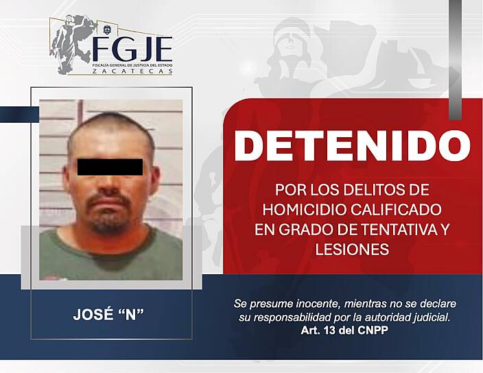DETIENEN A CUATRO PERSONAS CON ÓRDENES DE APREHENSIÓN EN ZACATECAS