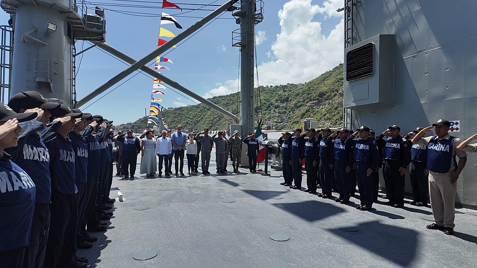 REGRESAN BUQUES DE LA ARMADA DE MÉXICO TRAS AYUDAR A VENEZUELA 