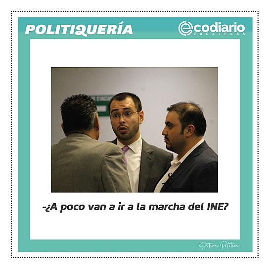 -¿A poco van a ir a la marcha del INE?