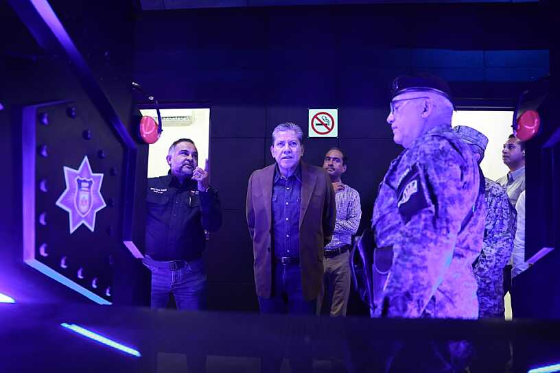 INAUGURA DAVID MONREAL CAMPO DE TIRO CON TECNOLOGÍA POLICIAL ESPECIALIZADA