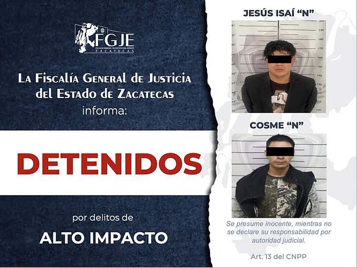 DETIENE FGJEZ A HOMBRE POR DESAPARICIÓN Y FEMINICIDIO DE UNA MENOR