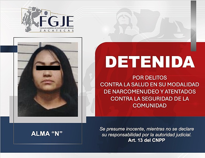DETIENE FGJEZ A TRES PERSONAL POR NARCOMENUDEO EN ZACATECAS