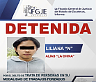 DETIENEN A LILIANA “N” POR PRESUNTO RECLUTAMIENTO CRIMINAL EN JEREZ