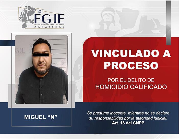 LOGRA FGJEZ CONDENA DE 61 AÑOS POR HOMICIDIO EN FRESNILLO