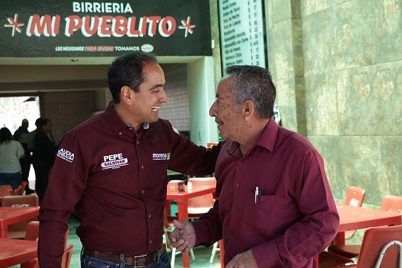 APOYAN A PEPE SALDÍVAR COMERCIANTES DE LA GARCÍA SALINAS