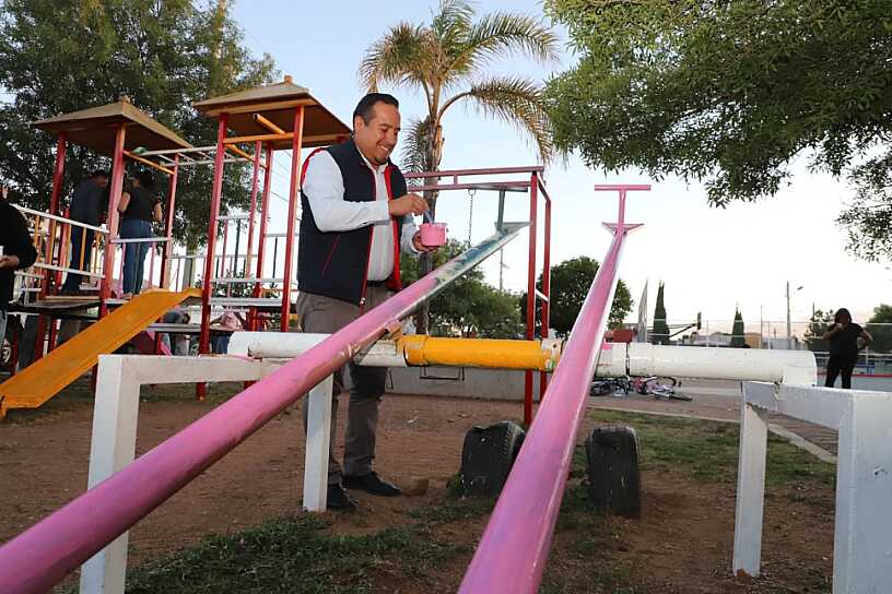 REHABILITAN 5 PARQUES EN CALERA CON APOYO DE LA CIUDADANÍA