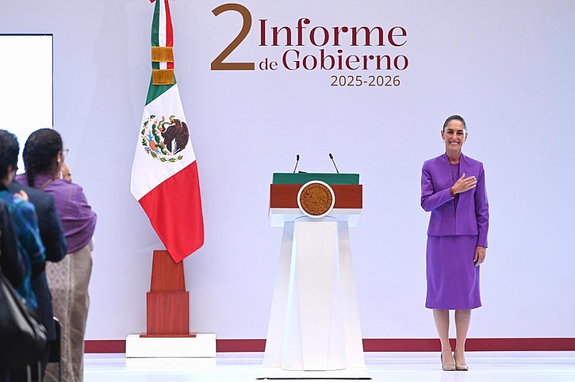PRESENTA CLAUDIA SHEINBAUM SEGUNDO INFORME; DESTACA ECONOMÍA Y SEGURIDAD NACIONAL