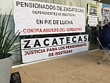RECLAMAN PENSIONADOS DE ISSSTEZAC A LA SFP Y EXIGEN DAR LA CARA