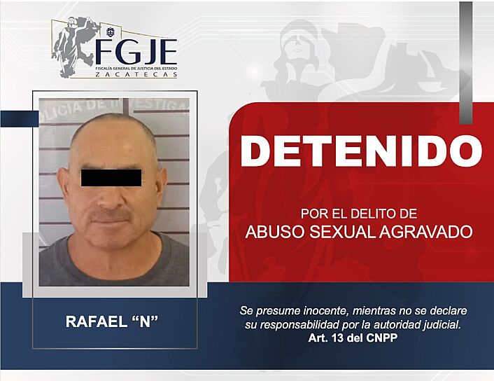 DETIENE POLICÍA A RAFAEL “N” POR ABUSO SEXUAL AGRAVADO