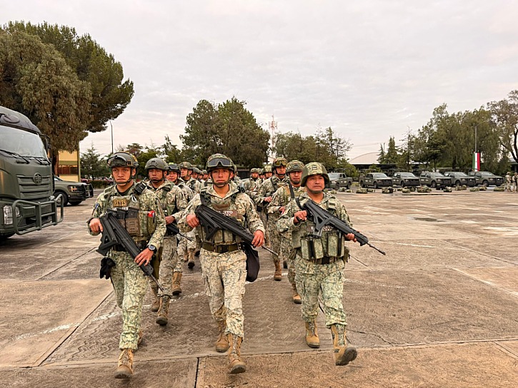 DESPLIEGA DEFENSA 600 MILITARES PARA REFORZAR SEGURIDAD EN GUANAJUATO