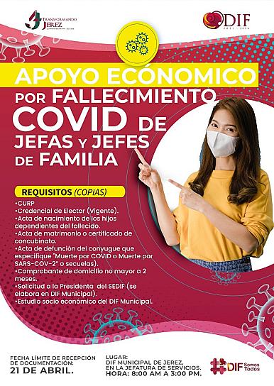 APOYOS A FAMILIAS JEREZANAS VULNERABLES CON PÉRDIDAS DE FAMILIARES POR COVID