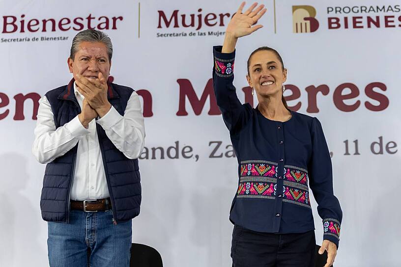 DESTACA DAVID MONREAL RESPALDO DE CLAUDIA SHEINBAUM EN ZACATECAS