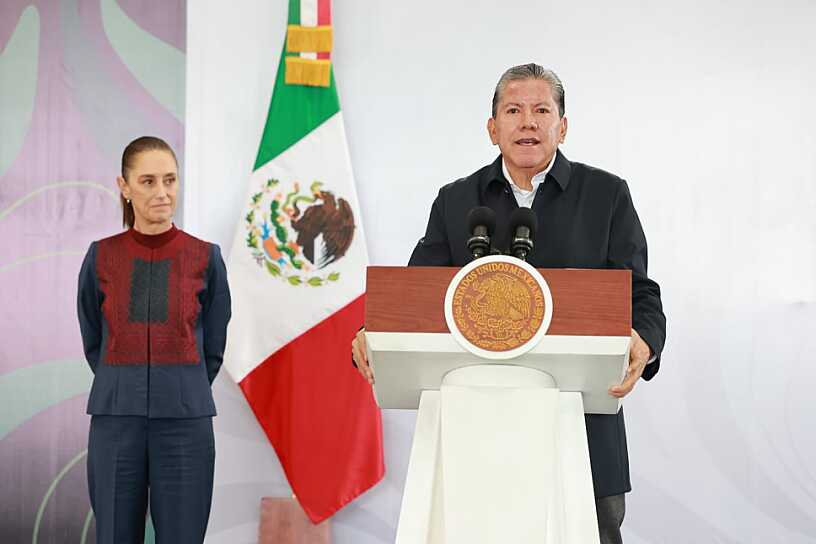 RECONOCE SHEINBAUM TRABAJO DE DAVID MONREAL EN SEGURIDAD DE ZACATECAS