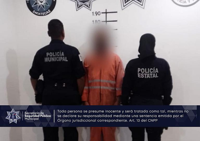 APREHENDEN A AGRESOR EN JARDINES DEL SOL 