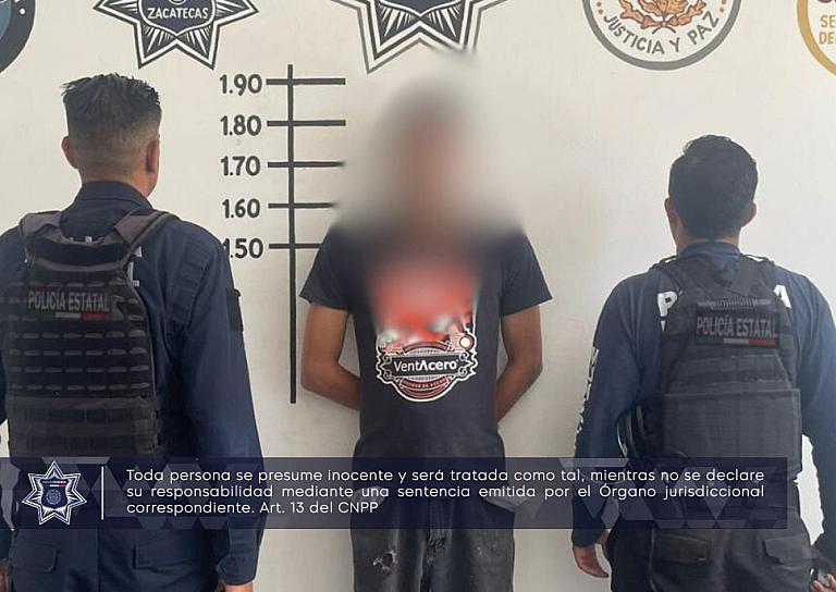 APREHENDEN A HOMBRE EN LA COLONIA GONZÁLEZ ORTEGA
