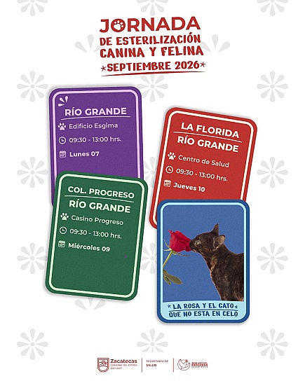 OFRECE SSZ ESTERILIZACIÓN GRATUITA DE MASCOTAS EN RÍO GRANDE