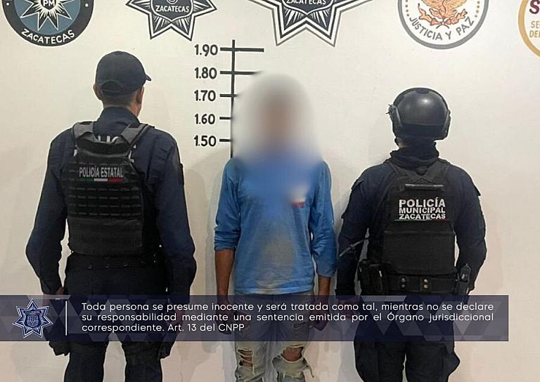 APREHENDEN A HOMBRE POR ROBO EQUIPARADO