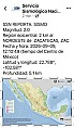 REGISTRA ZACATECAS SISMO DE MAGNITUD 2.0; NO REPORTAN DAÑOS